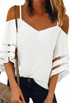 Boutique Cute White Blouse Photo 0
