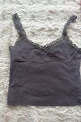 Edikted amilia lace trim tank top grey Photo 0