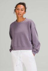 Purple Perfectly Oversized Cropped Crew *Softstreme Photo 0