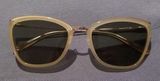 💕GARETT LEIGHT💕 Louella Sunglasses ~ Toffee Gold with Semi Flat Green Lenses Photo 0