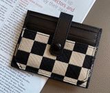 Wallet for Women Canvas Snap Closure Bifold Wallet Credit Card Coin Purse Black Photo 0