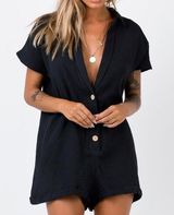 Princess Polly Black Romper Vixen Photo 0