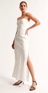 Julia Slip Satin Jacquard Dress Photo 0