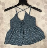 Blue Babydoll American Eagle Top Photo 0