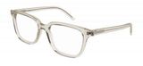Saint Laurent Beige Clear Frame Glasses Photo 0