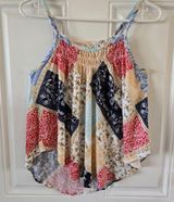 Maurices Women's Bandana Print Tank Top XS Sleeveless Summer Flowy Boho Festival Photo 0