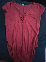 Charlotte Russe Velvet Bodysuit Photo 0