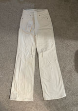 White Jeans Straight leg Photo 0