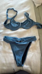 High-Waisted Blue Nasty Gal Bikini Photo 0