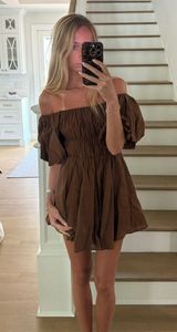 Brown  Mini Dress Photo 0