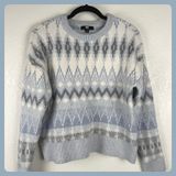 FRYE Fair Isle Sweater Women's Apres Ski Cabincore Nordic Cottagecore Cozy Knit Photo 0