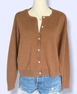 Old Navy Brown Button-Up Women's Sweater Photo 0