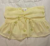 Yellow Strapless Top Photo 0