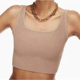 Aritzia Babaton ribbed crop tank top XS Photo 0