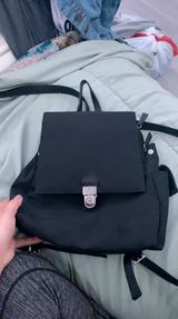 Mini Black Backpack Photo 0