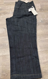Canyon River Blues Wide Leg Cropped Jeans Dark Wash High‎ Waist Dressy Career 14 Photo 0