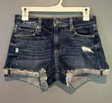 Paige  Jimmy Jimmy Cuffed Denim Shorts in Lira Destructed Photo 0