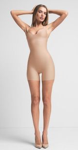 BODY UNLINED PLUNGE MID THIGH BODYSUIT Photo 0
