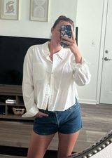White linen button up  Photo 0
