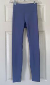  NWOT Blue Lululemon Wunder Train High Rise Leggings size 4  Photo 0