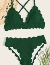 Green Bathing Suit Set Size L Photo 0