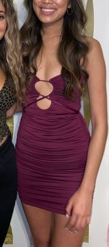 Purple Mini Dress Photo 0