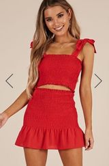 Showpo Two Piece Red Set Photo 0