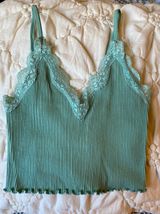 Pastel Green Tan Top Photo 0