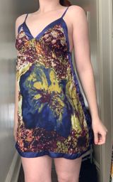 Vintage Moa Moa Colorful Mini Dress Photo 0