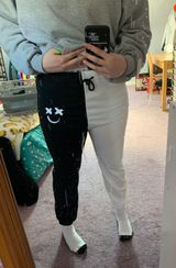 Zaful Black and White Sweats  Photo 0