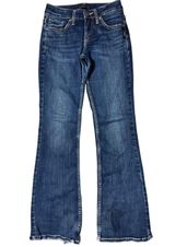 Silver Jeans Co. Suki Bootcut Dark Wash Denim Jeans Womens Size 25 Rodeo Stretch Blue Photo 0