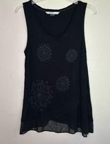 Desigual  Asymmetrical Flowy Tank Top Layered Look Photo 0