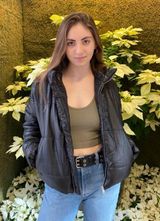 Boohoo Black Puffer Jacket Photo 0