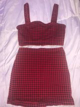 Forever 21 Plaid Two Piece Set Photo 0