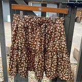 Miss Sparkling size M brown floral skirt Size M Photo 0