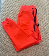 Fiery Coral High Waisted Zamora Jogger Scrub Pants Photo 0
