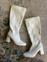 White Tall Go Go Boots Photo 0