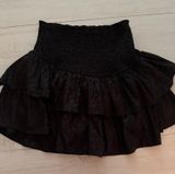 Entro Skirt Ruffle Tiered Leopard Women’s Medium Pleated Mini Photo 0