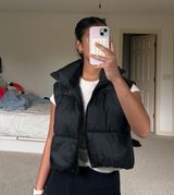 Amazon Vest Cropped Puffer Black Photo 0