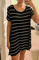 Acemi Striped T Shirt Dress Photo 0
