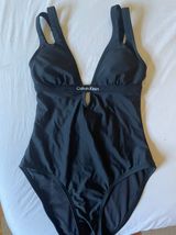 Calvin Klein Black One Piece Swimsuit Photo 0