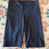 TNA Black Bike Shorts with High-Rise Waistband Photo 0