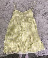 Green And White Mini Dress Size M Photo 0