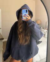 Acid wash hoodie Purple Size M Photo 0