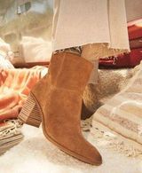 Tan Suede Ankle Boots Photo 0