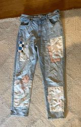 Pilcro Anthropologie “patched” Style Wide Leg Jeans Size 28 Photo 0