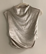 Taupe Short Sleeve Top Sz S Photo 0