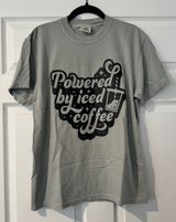 Powered By Iced Coffee T-Shirt Photo 0