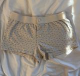 Brandy Melville Blue Floral Boxer Shorts Pajama Photo 0