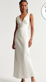 Abercrombie & Fitch Plunge Cowl Back Maxi Dress Photo 0